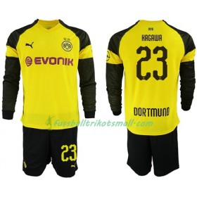 Fußballtrikots Borussia Dortmund Kagawa 23 Kinder 2018-2019 Langarm Heimtrikotsatz kaufen